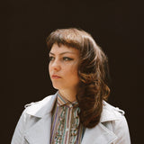 My Woman by Angel Olsen on Jagjaguwar Records (the album artwork is a photograph of Olsen with shoulder-length brown hair against a black background; there is no text or other information on the front of the sleeve)