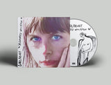 CD version of Aquainted With Night by Lael Neale on Sub Pop Records (the album sleeve shows a close up grainy photograph of a sunlit Lael Neale looking at the camera with blue eyes; the artist name and album title is hand-written along the left edge)