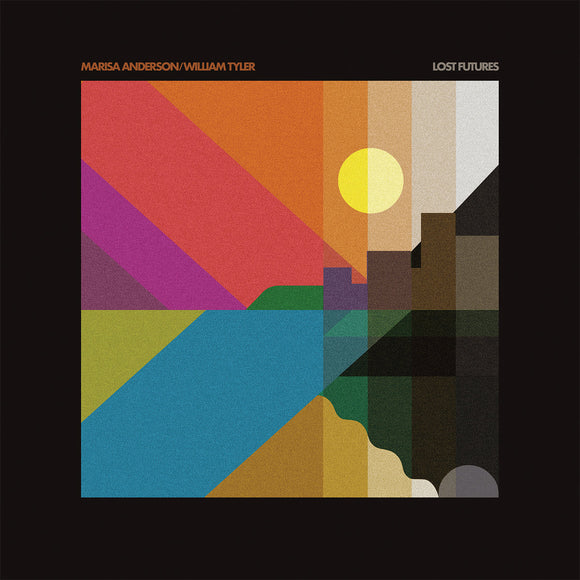 Lost Futures by Marisa Anderson & William Tyler on Thrill Jockey Records (the album sleeve features artwork by Sam Smith of an abstract landscape made up of geometric shapes)